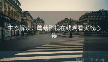 生态解读：蘑菇影视在线观看实战心得