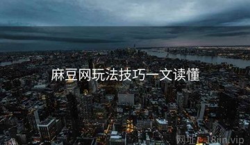麻豆网玩法技巧一文读懂
