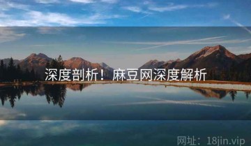 深度剖析！麻豆网深度解析