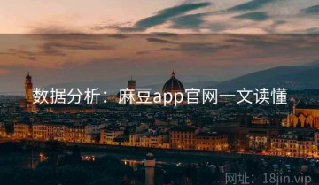 数据分析：麻豆app官网一文读懂