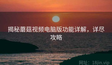 揭秘蘑菇视频电脑版功能详解，详尽攻略