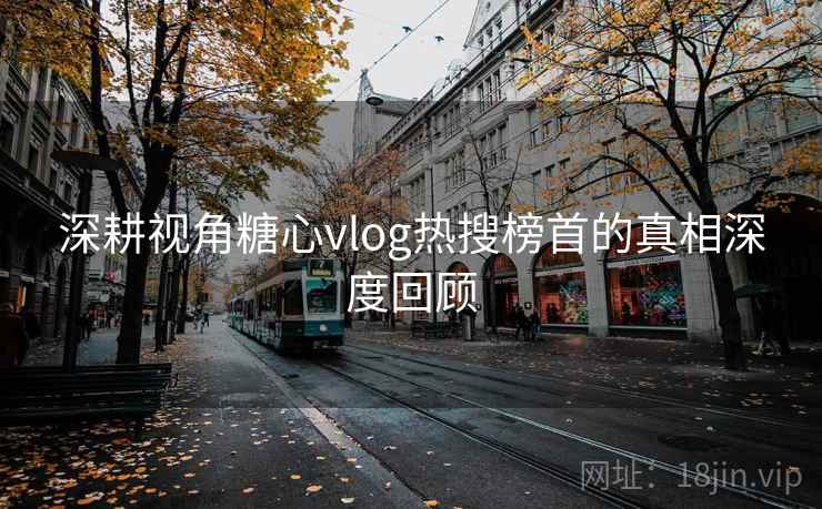 深耕视角糖心vlog热搜榜首的真相深度回顾