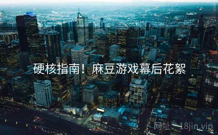 硬核指南！麻豆游戏幕后花絮
