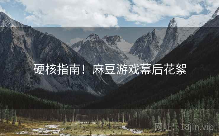 硬核指南！麻豆游戏幕后花絮