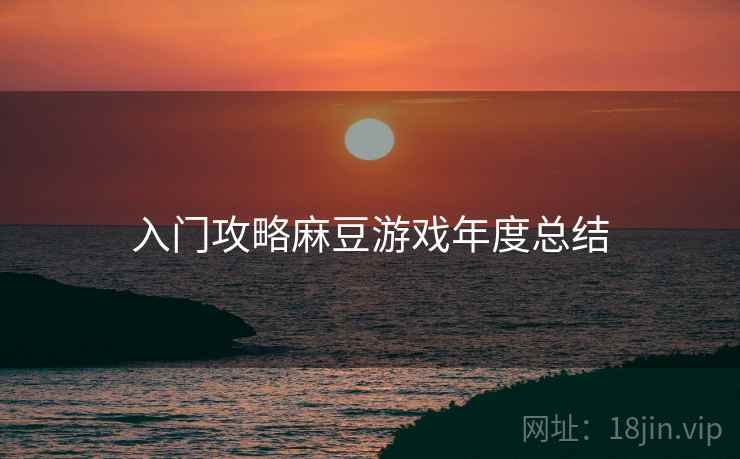 入门攻略麻豆游戏年度总结