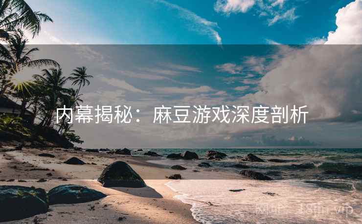 内幕揭秘：麻豆游戏深度剖析
