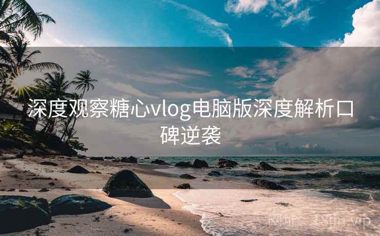 深度观察糖心vlog电脑版深度解析口碑逆袭