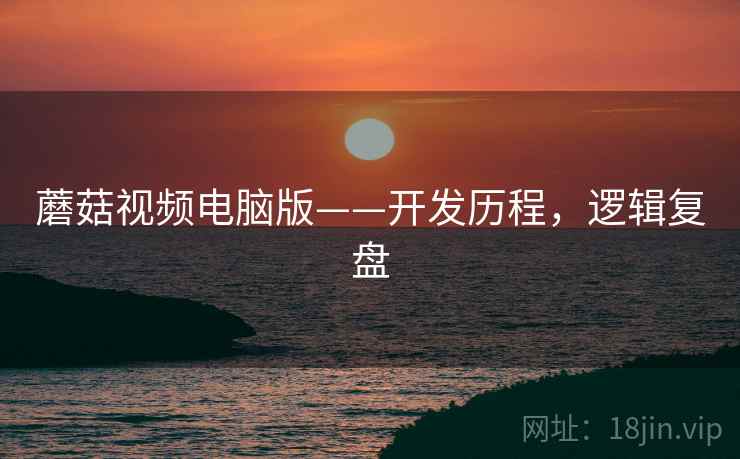蘑菇视频电脑版——开发历程，逻辑复盘